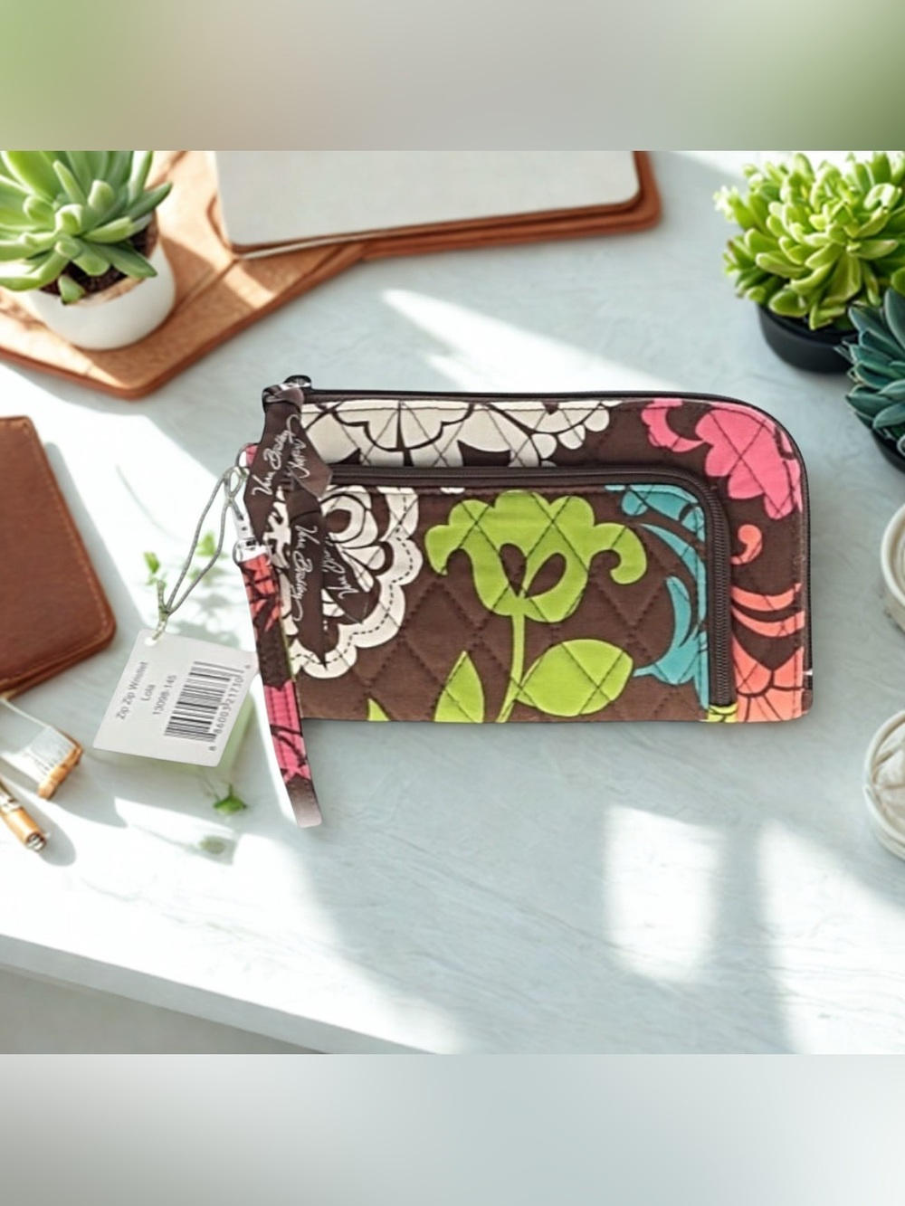 🤎💚VERA BRADLEY🤎💚Lola Zip Zip Wristlet/NWT